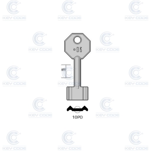 [KL-10PO] CLÉ KEYLINE 10PO (5PT11, PTN-5G)