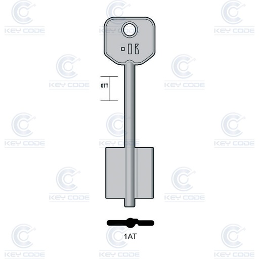 [KL-1AT] LLAVE KEYLINE DOBLE PALETA 1AT (5AT1, ATR-2G)