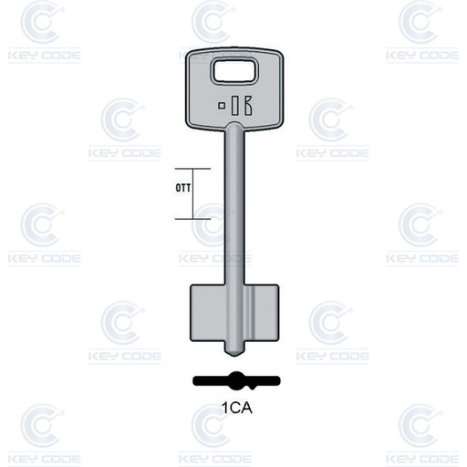 [KL-1CA] LLAVE KEYLINE CISA DOBLE PALETA 1CA (CS, CI-1G)