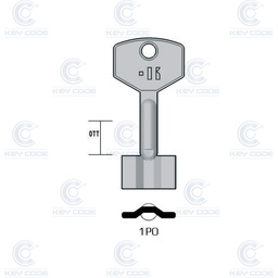 [KL-1PO] LLAVE KEYLINE DOBLE PALETA 1PO (POP, PTN-1G)