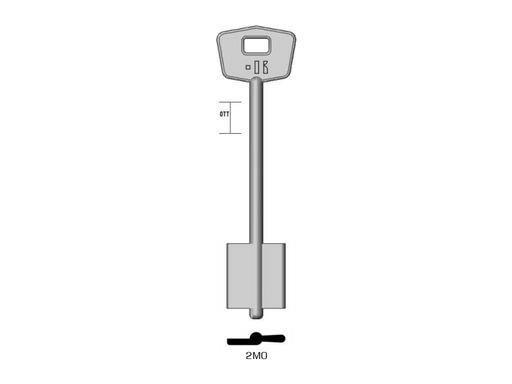 [KL-2MO] LLAVE KEYLINE DOBLE PALETA MOTTURA 2MO (MTL, MT-2G)