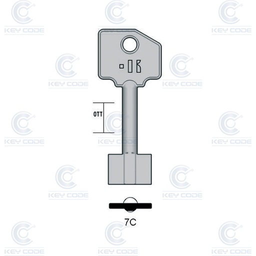 [KL-7C] CLÉ KEYLINE 7C (5R7, CR-1G)