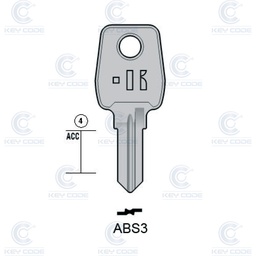 [KL-ABS3] LLAVE KEYLINE ABS3 (KEY1, AB-8I)