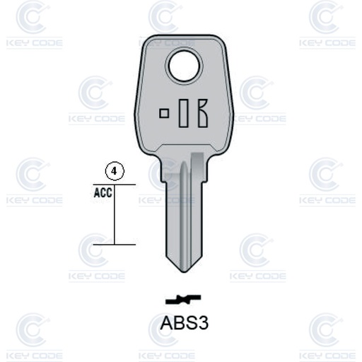 [KL-ABS3] LLAVE KEYLINE ABS3 (KEY1, AB-8I)
