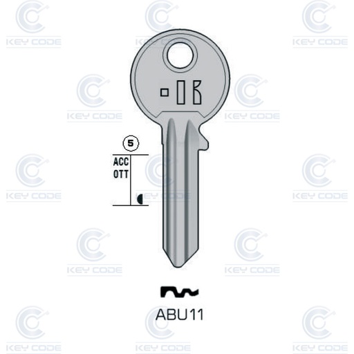 [KL-ABU11] LLAVE KEYLINE ABUS ABU11 (AB10, ABU-2D) 