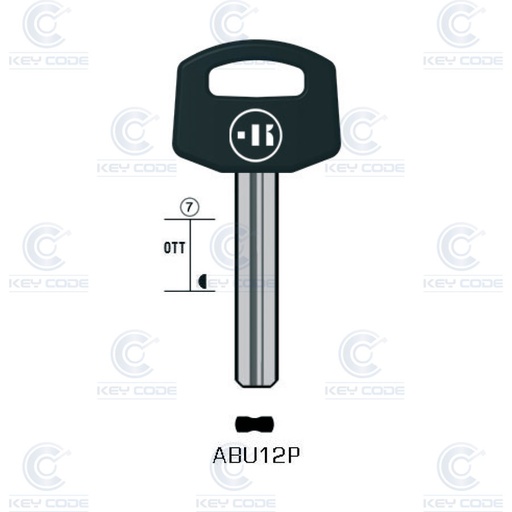 [KL-ABU12P] LLAVE KEYLINE ABUS ABU12P (AB38P, ABU-29P) 