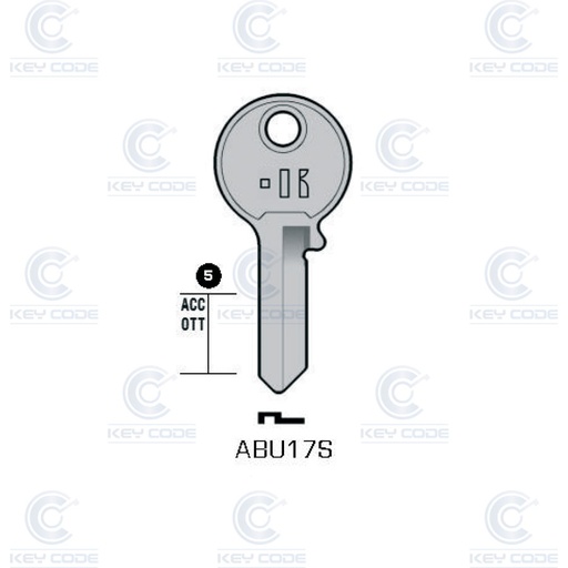 [KL-ABU17S] LLAVE KEYLINE ABUS ABU17S (AB17R, ABU-50) 