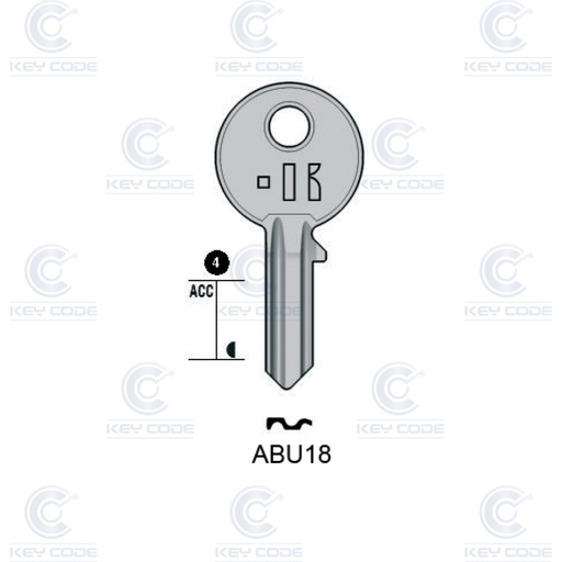 [KL-ABU18] LLAVE KEYLINE ABU18 (AB18, ABU-25D)