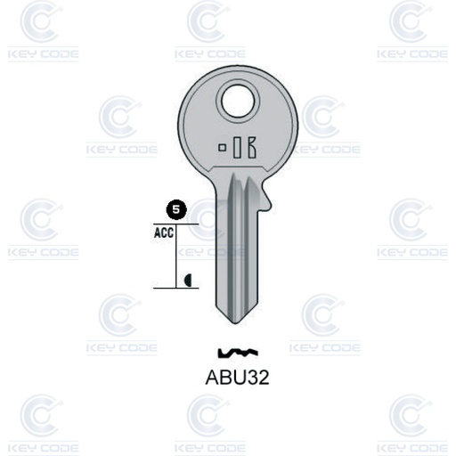 [KL-ABU32] LLAVE KEYLINE ABUS ABU32 (AB52, ABU-20)
