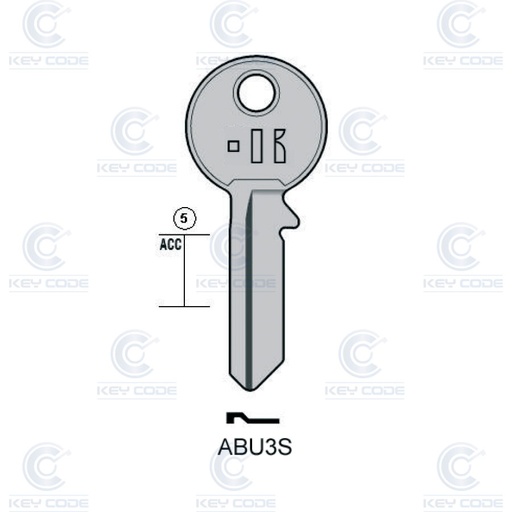 [KL-ABU3S] LLAVE KEYLINE ABUS ABU3S (AB14R, ABU-4D) 
