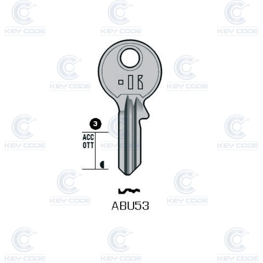 [KL-ABU53] LLAVE KEYLINE ABU53 (AB53, ABU-21)