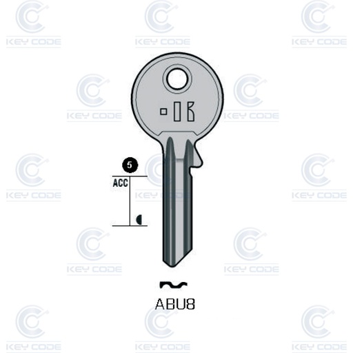 [KL-ABU8] LLAVE KEYLINE ABUS ABU8 (AB3, CI-5DP)