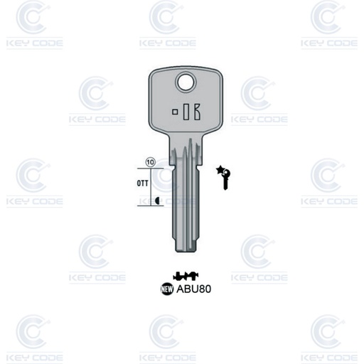 [KL-ABU80] LLAVE DE PUNTOS KEYLINE ABU80 (ABU-6I)