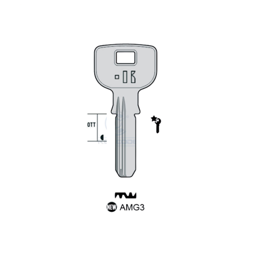 [KL-AMG3] LLAVE DE PUNTO KEYLINE AMIG AMG3 (AMG-10D)