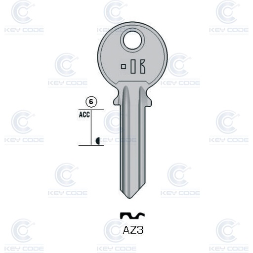 [KL-AZ3] LLAVE KEYLINE AZ3 (AZ-2D)