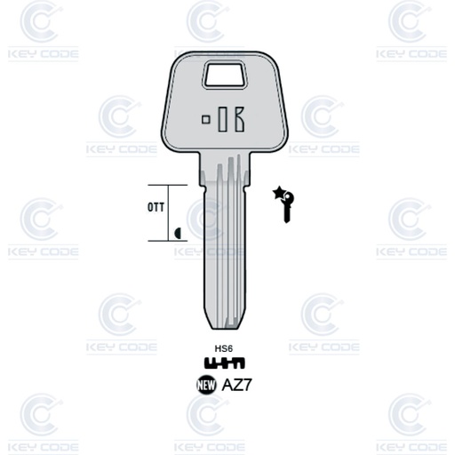 [KL-AZ7] LLAVE KEYLINE AZ7 (AZ-14)
