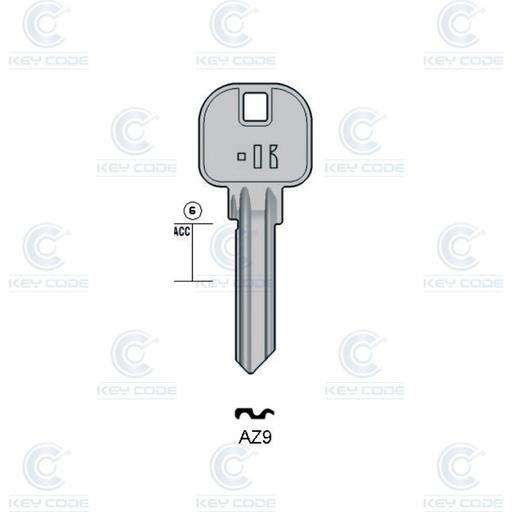 [KL-AZ9] LLAVE KEYLINE AZ9 (AZ-18D)