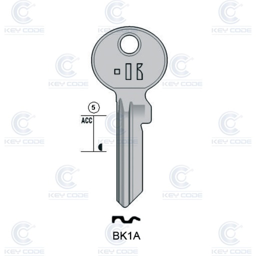[KL-BK1A] LLAVE KEYLINE BKS BK1A (BK1X, BK-6D)