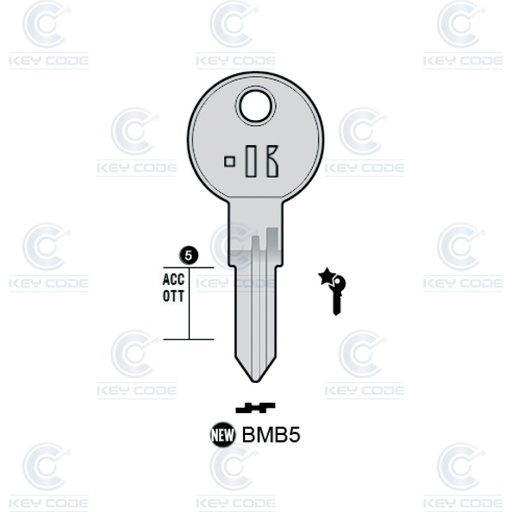 [KL-BMB5] LLAVE KEYLINE BMB BMB5 (BMB5, BMB-2)