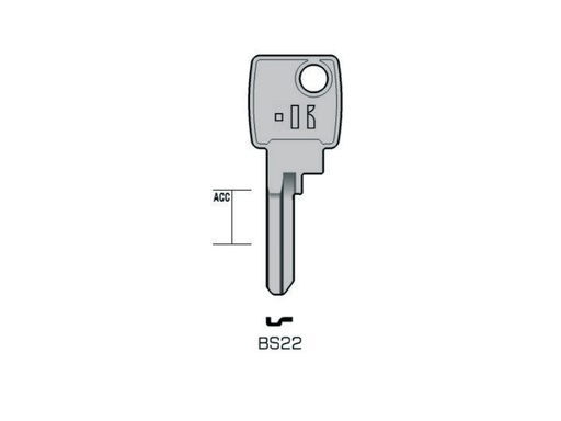 [KL-BS22] LLAVE KEYLINE PARA MOTO BASTA BS22 (NE58, NE31)