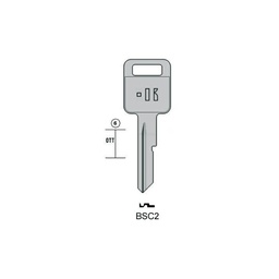 [KL-BSC2] LLAVE DE MOTO KEYLINE BSC2 (BA2, BAS-1I)