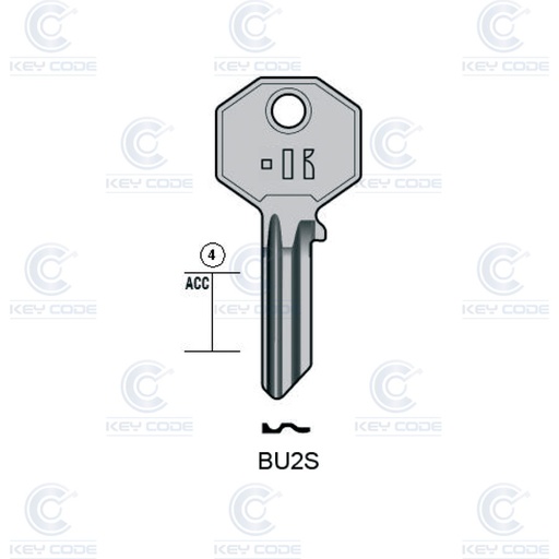 [KL-BU2S] LLAVE KEYLINE BURG BU2S (BUR1R, BUR-1I)