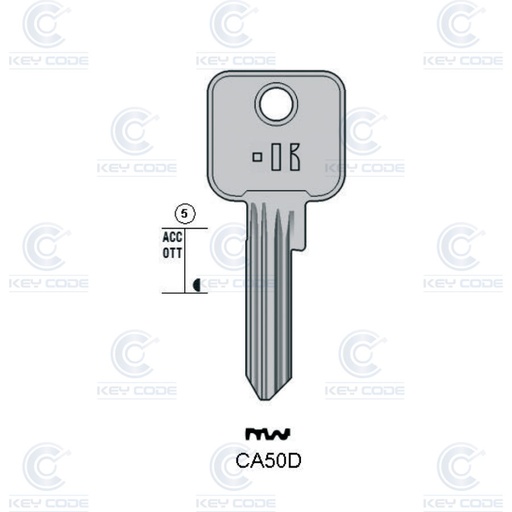 [KL-CA50D] LLAVE DE SERRETA KEYLINE CISA CA50D (CS17, CI-1D)