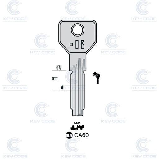 [KL-CA60] LLAVE DE PUNTOS KEYLINE CA60 (CS146, CI-25)