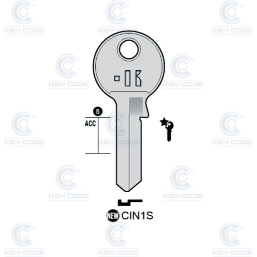 [KL-CIN1S] LLAVE KEYLINE CIN1S (AS1, ASI-1)