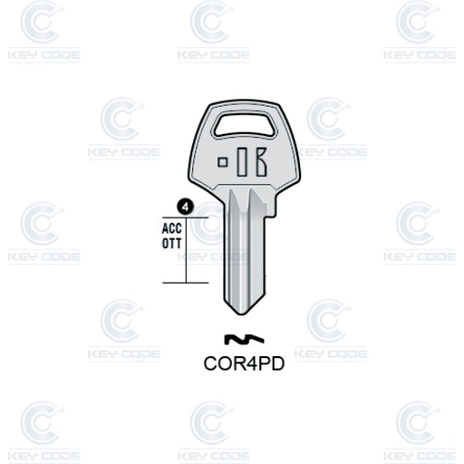 [KL-COR4PD] LLAVE KEYLINE CORBIN COR4PD (CB4, COR-30)