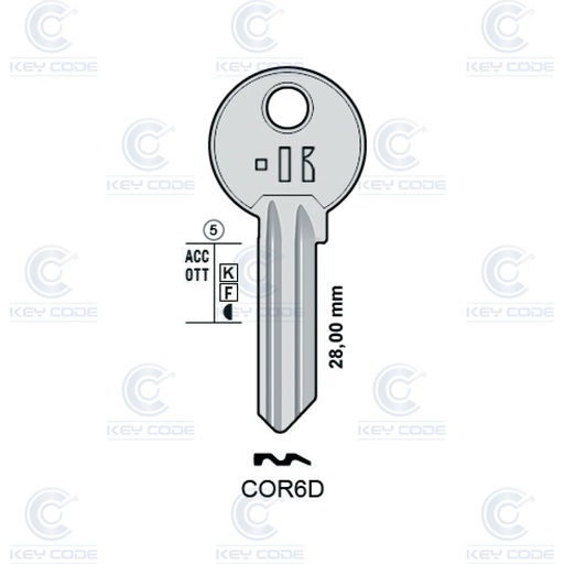 [KL-COR6D] LLAVE KEYLINE COR6D (CB6, COR-1D)
