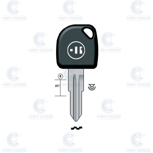 [KL-DAE49TK] CLÉ AVEC TRANSPONDEUR CN3 (ID46) DAEWOO DAE49 (DWO6B, DAE-6P)
