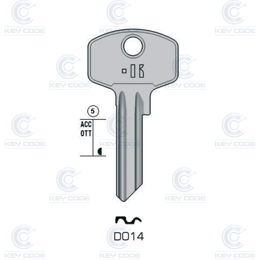 [KL-DO14] LLAVE KEYLINE DOM DO14 (DM14, DOM-2D)