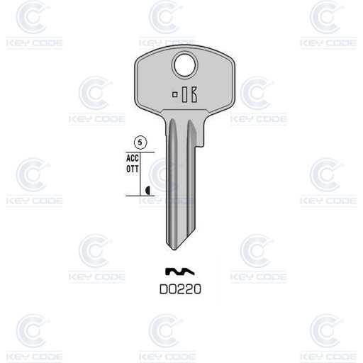 [KL-DO220] LLAVE KEYLINE DOM DO220 (DM119, DOM-21D)