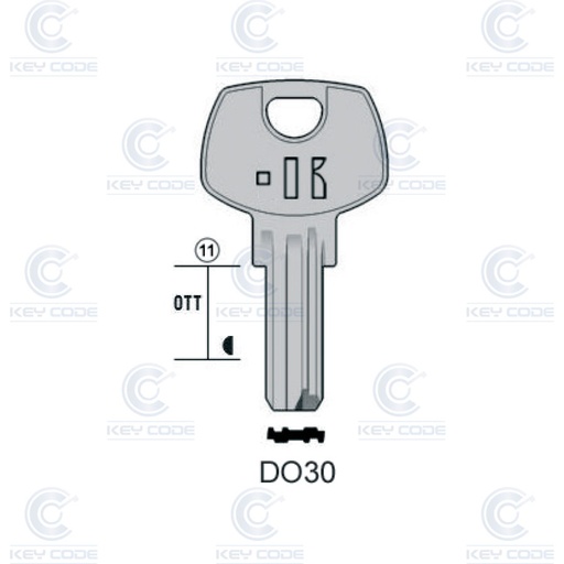 [KL-DO30] LLAVE KEYLINE DOM DO30 (DM128, DOM-39)