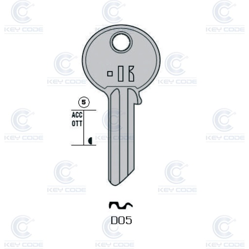 [KL-DO5] LLAVE KEYLINE DOM DO5 (DM3, DOM-5D)