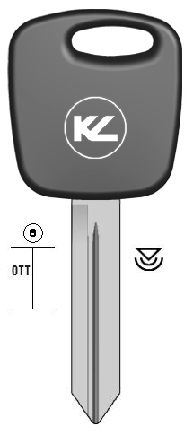 [KL-FD21BTK] POD KEY KEYLINE FORD, LINCOLN FD21 (FO38R)
