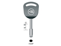 [KL-FD3P] LLAVE KEYLINE FORD FD3P (FO21, FO-6P) SIN HUECO PARA TRANSPONDER