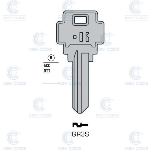 [KL-GR3S] CLE KEYLINE GUERVILLE GR3S (RIQ3, GR-2D) 