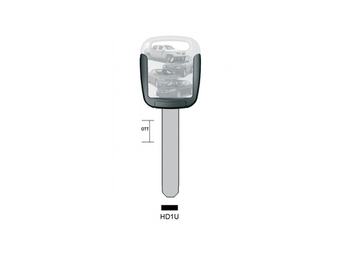 [KL-HD1U] EBAUCHE KEYLINE HONDA HD1U (HON66, HOND-31P)