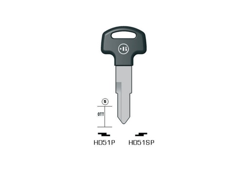 [KL-HD51P] CLÉ KEYLINE MOTO HONDA HD51P (HON31BP)