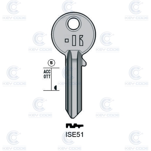 [KL-ISE51] LLAVE KEYLINE ISEO ISE51 (IE10, IS-19D)