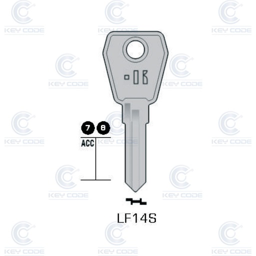 [KL-LF14S] LLAVE KEYLINE LOWE & FLETCHER LF14S (LF45R, LF-21)