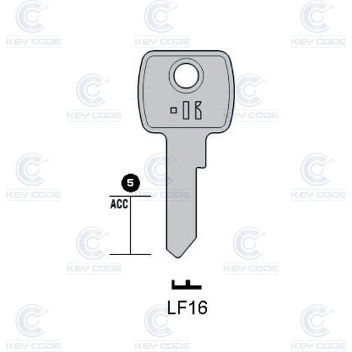 [KL-LF16] LLAVE KEYLINE LF16 (LF6R, LF-1I)