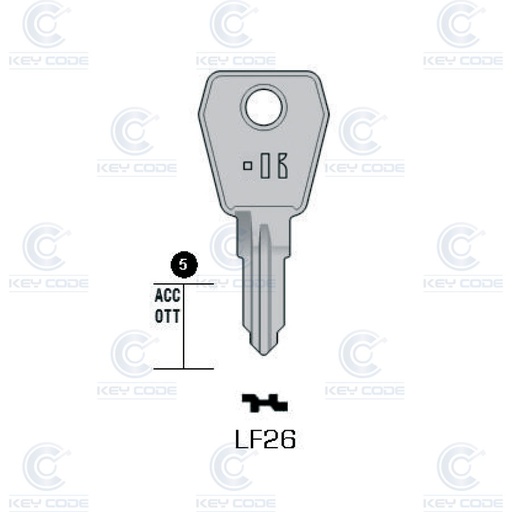 [KL-LF26] LLAVE KEYLINE LF26 (LF30R, LF-14D)