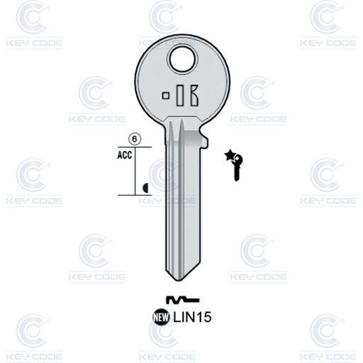 [KL-LIN15] LLAVE KEYLINE LIN15 (LC15, LIN-16D) 