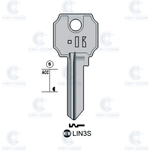 [KL-LIN3S] LLAVE KEYLINE LIN3S (LC11R, LIN-15I)