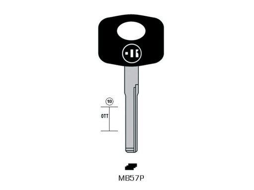 [KL-MB57P] LLAVE KEYLINE MERCEDES MB57P (HU64, ME-7P)