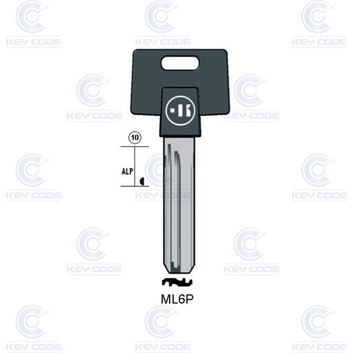 [KL-ML6P] LLAVE KEYLINE MULTILOCK ML6P (MTK9RP, MUL-T5P)