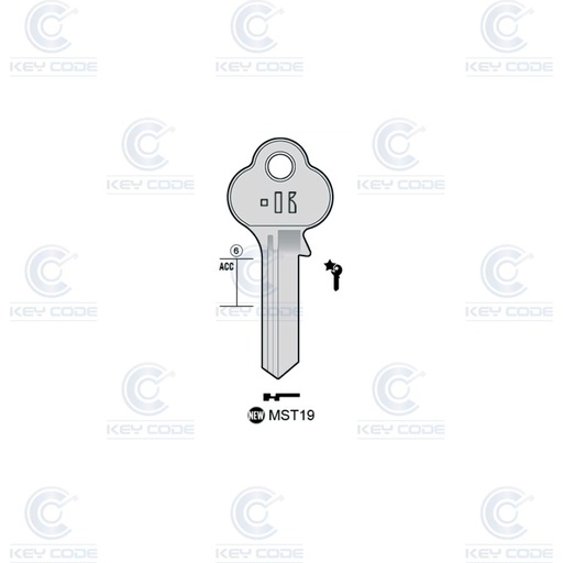 [KL-MST19] LLAVE KEYLINE DE SERRETA MST19 (MS19, MAS-4D)